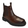 TSF BROWN FORMAL ZIP BOOT FOR MEN (BROWN)